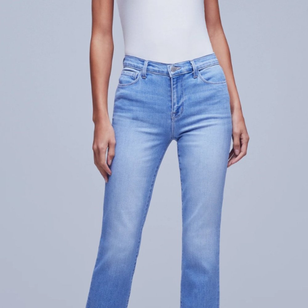 L'Agence Sada High-Rise Crop Jeans